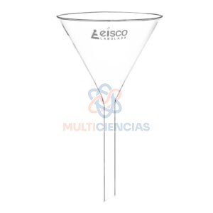 embudo de vidrio