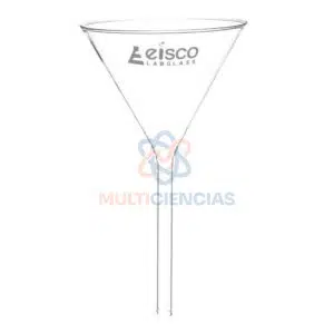 embudo de vidrio
