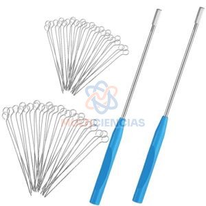 Asa de inoculación 10ul nicromo paquete x 10 unid. Sin mango