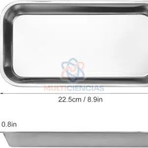 Bandeja de disección de metal 9x20mm