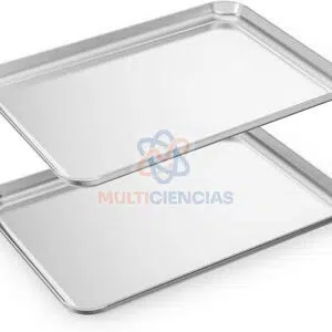 Bandeja en acero inox 45x35x2.8cm