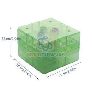 Caja criogénicas tubos 5ml x 25 puestos