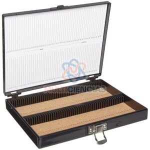 Caja para guardar 100 portaobjetos