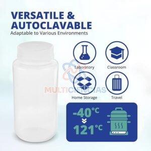 Frasco 1000ml tapa ancha polietileno