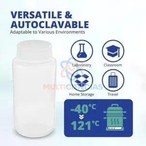 Frasco 1000ml tapa ancha polietileno