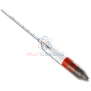 Hidrómetro para ácido sulfúrico 1800 a 1850 0.001 g ml